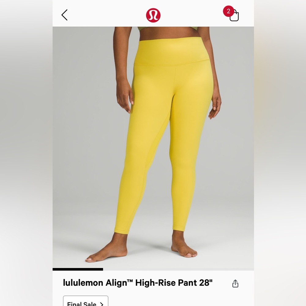 Lululemon Align Hi-Rise 28”